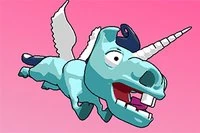 Mad Mad Unicorn este un joc despre un unicorn zburător și fioros care caută