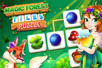 O pădure magică plină de secrete te așteaptă în Magic Forest Tiles Puzzle
