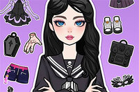 Creează ținute magice în Magical Diary: Paper Dress Up