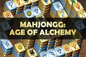 Titluri și simboluri alchimice pe plăci de Mahjongg împilate