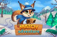 Alătură-te veveriței Gemmy într-o aventură captivantă în Match Adventure
