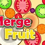 Felii de fructe colorate, inclusiv kiwi, portocale și roșii, cu textul Merge Fruit suprapus