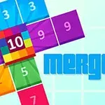 Fundal colorat cu pătrate numerotate și textul merge 10 pe un fundal albastru deschis