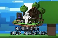 Mineblock Hook Adventure este un joc distractiv de fizică unde trebuie să