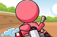 Acesta este un joc de curse kart arcade cu curse 3D și trasee pe platforme