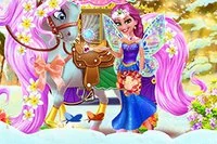 Ajută zâna drăguță să îngrijească un unicorn magic în acest joc