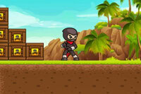 Acțiune rapidă în Ninja Run, un platformer alerți care îți testează
