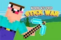 Noob vs Pro: Stick War este un joc de strategie 2D cu Noobs