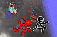 Noob își folosește arcul pentru a-i liniști pe vecinii zgomotoși Stickman