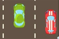 Controlezi un bolid sportiv care trebuie să evite vehiculele adversarilor