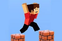 Parcurge peisaje periculoase din Minecraft în acest joc de parkour 3D!