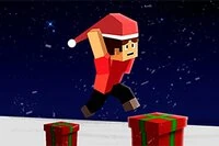 Participă la cascadorii grozave în Parkour Block Christmas