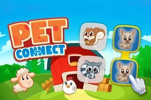 Desen animat cu o fermă colorată, animale adorabile și o mână care face clic pe imagini