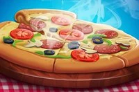 Prepară o pizza delicioasă, coace-o în cuptor și distrează-te feliind-o!