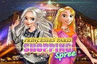 Elsa și Rapunzel sunt în Paris pentru a cumpăra haine, încălțăminte și