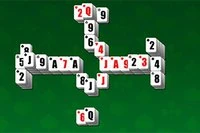 Joc Pyramid Solitaire cu piese Mahjong