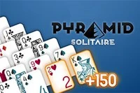 Bucură-te de versiunea elegantă a clasicului Pyramid Solitaire!