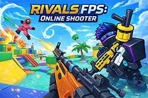 Rivals FPS: Online Shooter este un shooter rapid cu lupte online și grafică pixelată