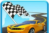 Condu-ți mașina sport pe autostradă, evitând celelalte mașini