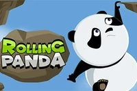 Ajută panda să scape din tunel sărind și rostogolindu-se de pe o platformă