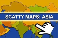 Joc educativ excelent pentru a învăța geografia Asiei