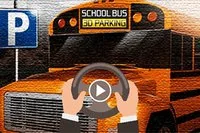 School Bus 3D Parking este un joc de parcare a autobuzului cu aspect retro,