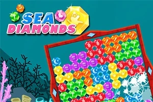 Grafică colorată cu diamante multicolore într-un cadru dreptunghiular pe fundal marin