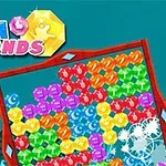 Grafică colorată cu diamante multicolore într-un cadru dreptunghiular pe fundal marin