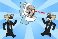 Joacă în rolul unui Skibidi care vrea să cucerească un laborator