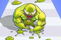 Eroul curajos a decis să salveze orașul ca om Slime