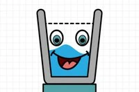 Smiling Glass – un joc în care trebuie să umpli un pahar cu apă
