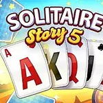 Cărți de joc cu un câine animat purtând ochelari de soare și o eșarfă colorată în fundal
