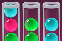 Sorting Balls este un joc de puzzle distractiv cu bile colorate