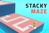 Stacky Maze este un joc de colecționat cuburi