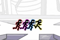 Stickman Party Electric este un joc de aventură distractiv pentru doi jucători