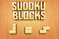 Puzzle cu blocuri de lemn combinat cu Sudoku
