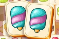 Elimină toate plăcile cu bomboane colorate în acest joc mahjong Sugar