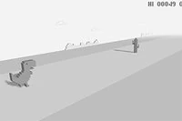 Ajută-ți dinozaurul să evite extincția în această versiune 3D amuzantă a