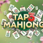 Piese de mahjong și text pe un fundal verde cu flori roz