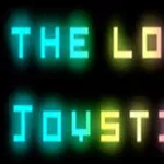 Text multicolor The Lost Joystick pe fundal negru