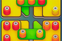 Jocul Thread Match este un puzzle distractiv cu 100 de niveluri provocatoare de