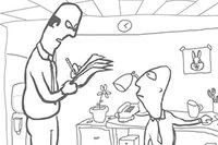 Whack Your Boss este un joc simplu de bătut șeful, cu umor întunecat