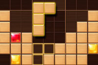 Wood Block Journey este un joc de puzzle cu blocuri de lemn pe o grilă de