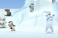 Lovește pinguinul cât mai departe!
