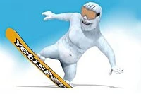 Ghidează-l pe Yeti pe pantă și doboară pinguini