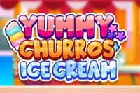 Yummy Churros Ice Cream joc delicios de înghețată pentru preparat și savurat