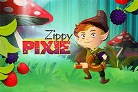 Trage cu fructe și nuci pentru a forma combinații de 3 în jocul Zippy Pixie!
