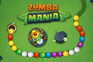 Bile colorate aranjate în lanț, cu o broască desenată la mijloc și un fundal verde